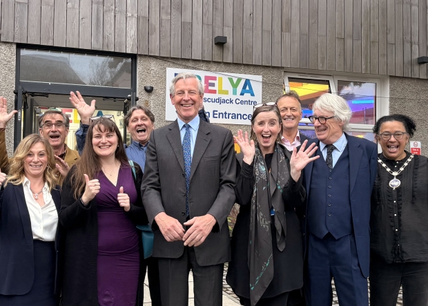 WCLAC Team stood in front of Trelya Community Centre