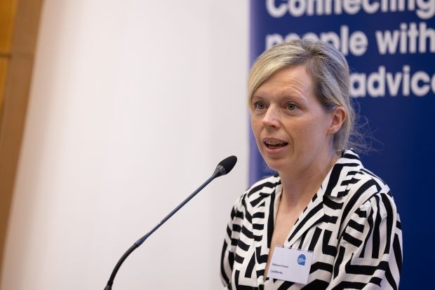 Rebecca Howell speaking at LawWorks Pro Bono Conference 2025